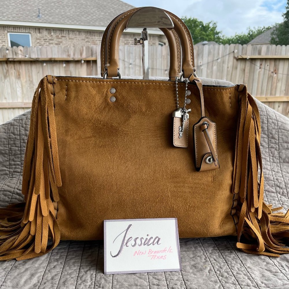 Coach Fringe Cervo Suede Oak Rogue 30/31